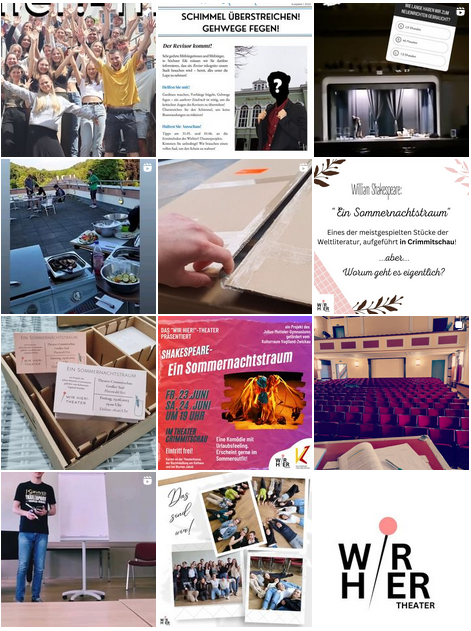 Collage Instagram - Wir hier!-Theater
